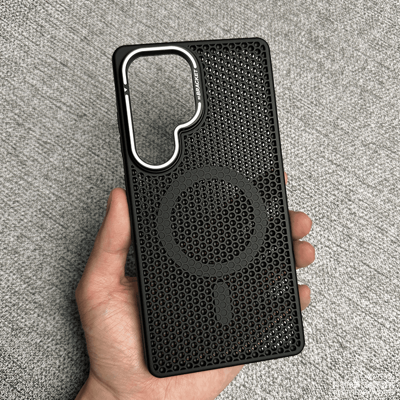 Honeycomb Metal Lens Holder Case Cover for Samsung S Series