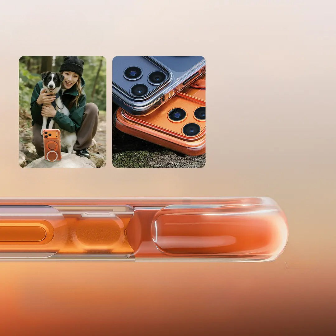 Airbag-Protected Magnetic Metal Frame Case for iPhone