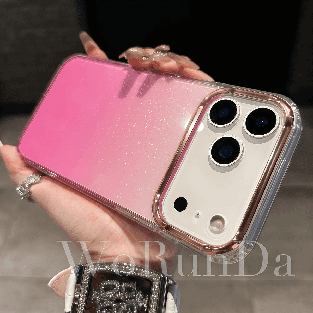 Gradient Glitter Particle Case Cover for iPhone