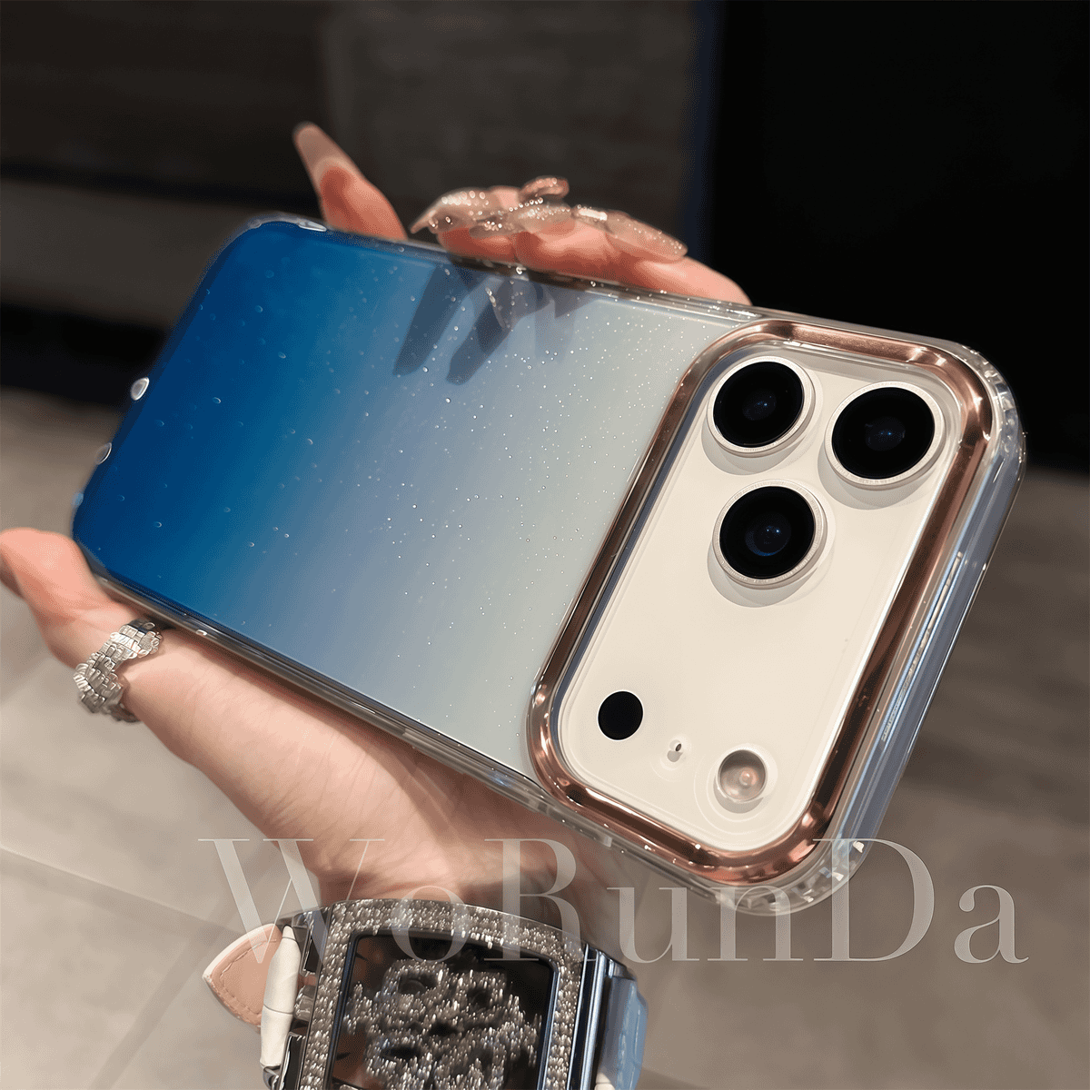 Gradient Glitter Particle Case Cover for iPhone
