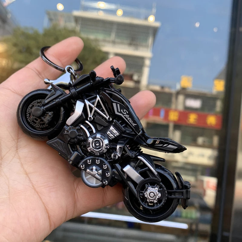 🏍️🔑 Unleash Your Ride Spirit—Everywhere You Go! The Mini Motorcycle Keychain 🏍️🔑