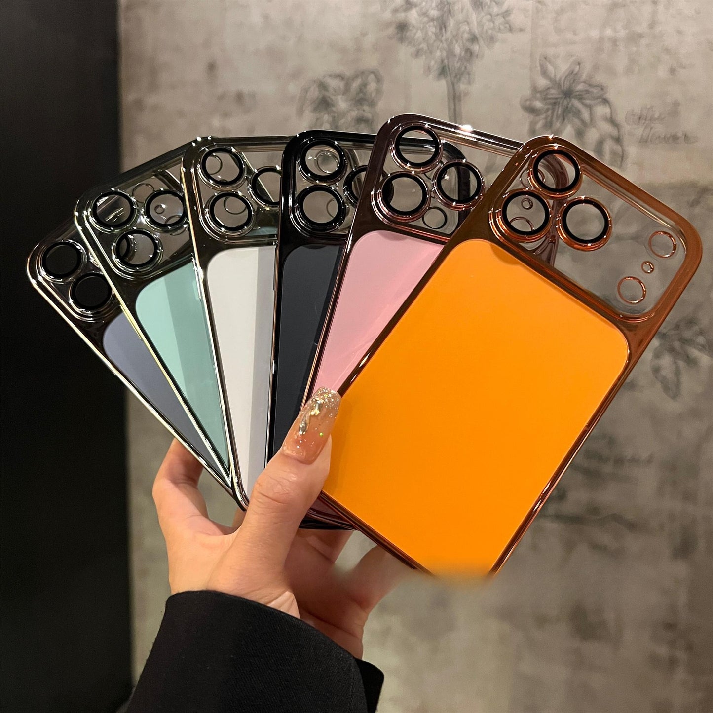 Leather Backed Electroplated Lens Protection Film Case for iPhone - Buy 2: FREE SHIPPING🛫 & 40% OFF 2nd🔥