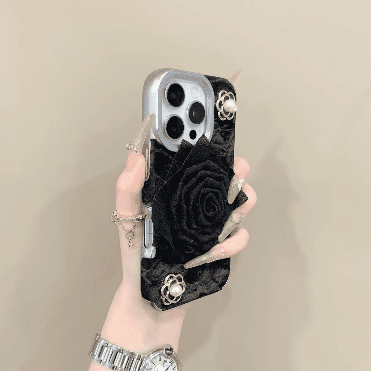 3D Velvet Flower Case Cover for iPhone——🔥Second Item at 40% Off