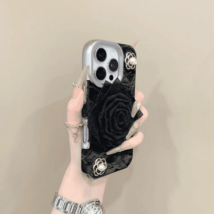 3D Velvet Flower Case Cover for iPhone——🔥Second Item at 40% Off
