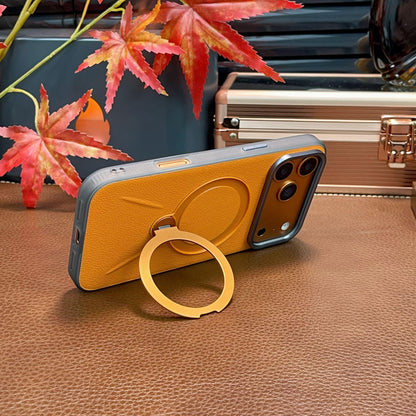 Leather-textured Metal Folding Swivel Stand Case for iPhone - Buy 2: FREE SHIPPING🛫 & 40% OFF 2nd🔥