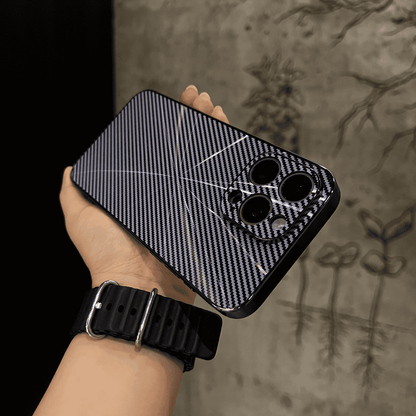 Carbon Fiber Reflective Coated Case Cover for iPhone