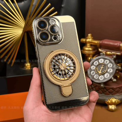 Rotating Folding Stand Cooling Case Cover for iPhone