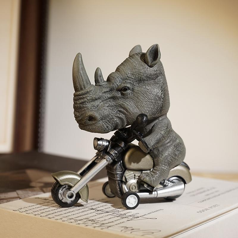 🦖🏍️ WILD RIDES ARE HERE! Animal Biker Gang Desk Decor – Where Attitude Meets Adventure! 🏍️🐼