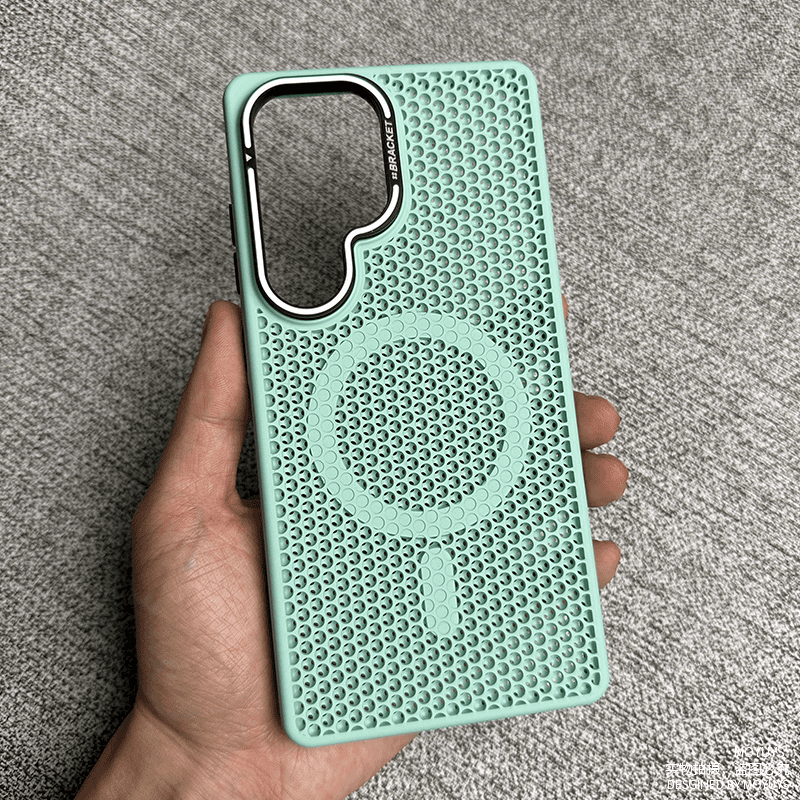 Honeycomb Metal Lens Holder Case Cover for Samsung S Series