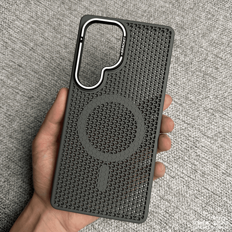 Honeycomb Metal Lens Holder Case Cover for Samsung S Series