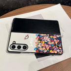 Smiling Faces in the Flowers Case Cover for Samsung Fold Series