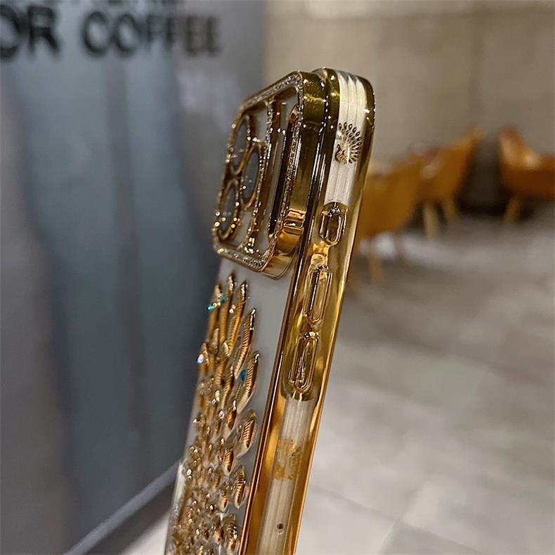 Black Glaze with Gold Threads Case for iPhone