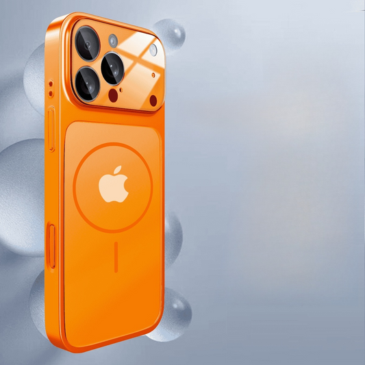Matte Large Window Solid Color Magnetic Case Cover for iPhone