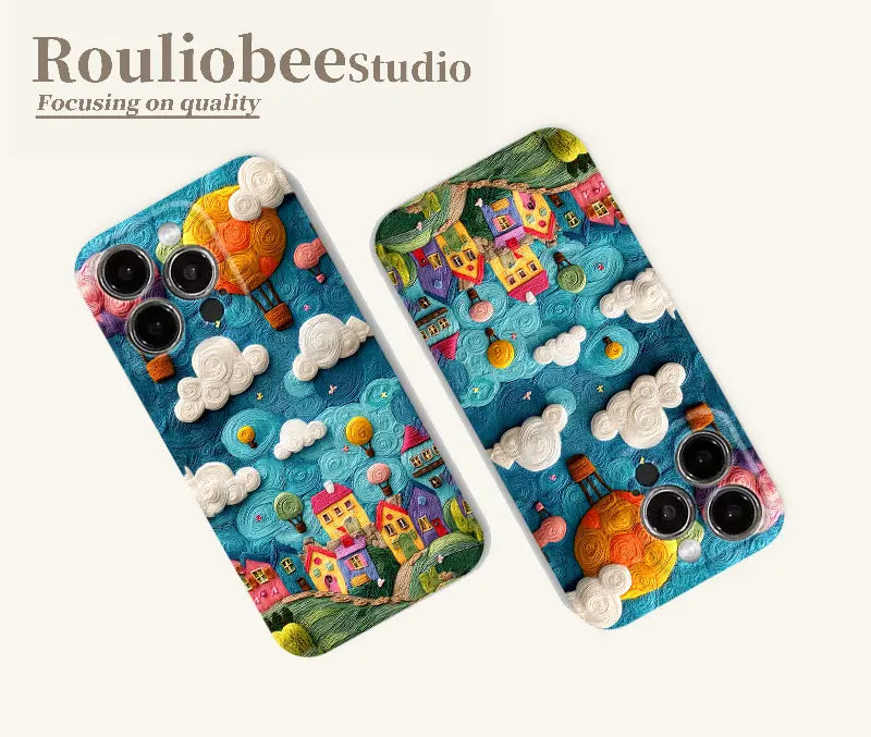 Flat 3D Fairytale World Case Cover for iPhone