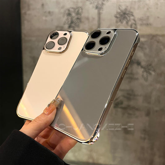Tempered Glass Slim Case Cover for iPhone