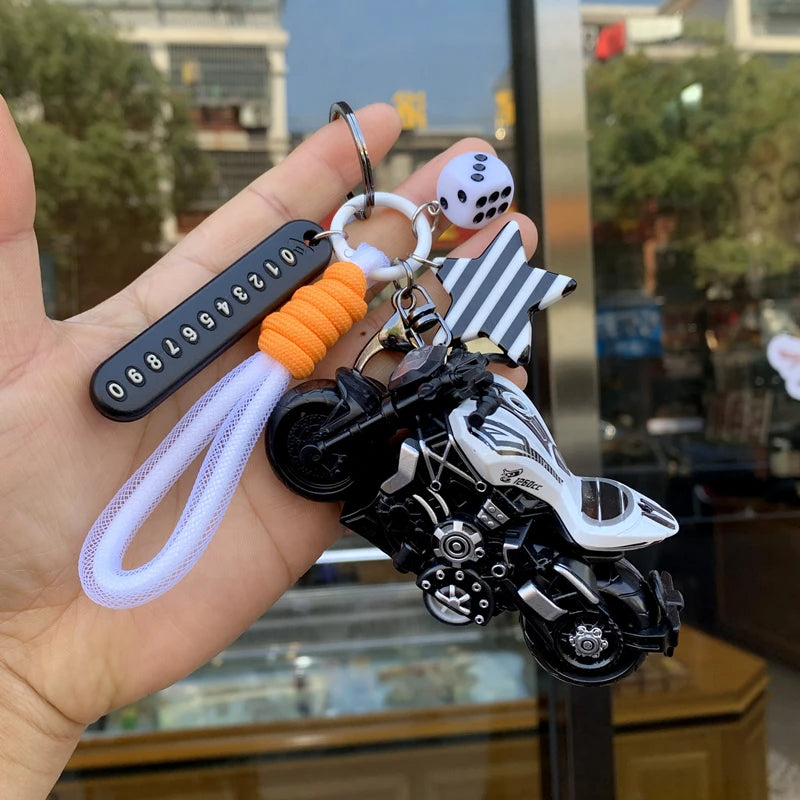 🏍️🔑 Unleash Your Ride Spirit—Everywhere You Go! The Mini Motorcycle Keychain 🏍️🔑