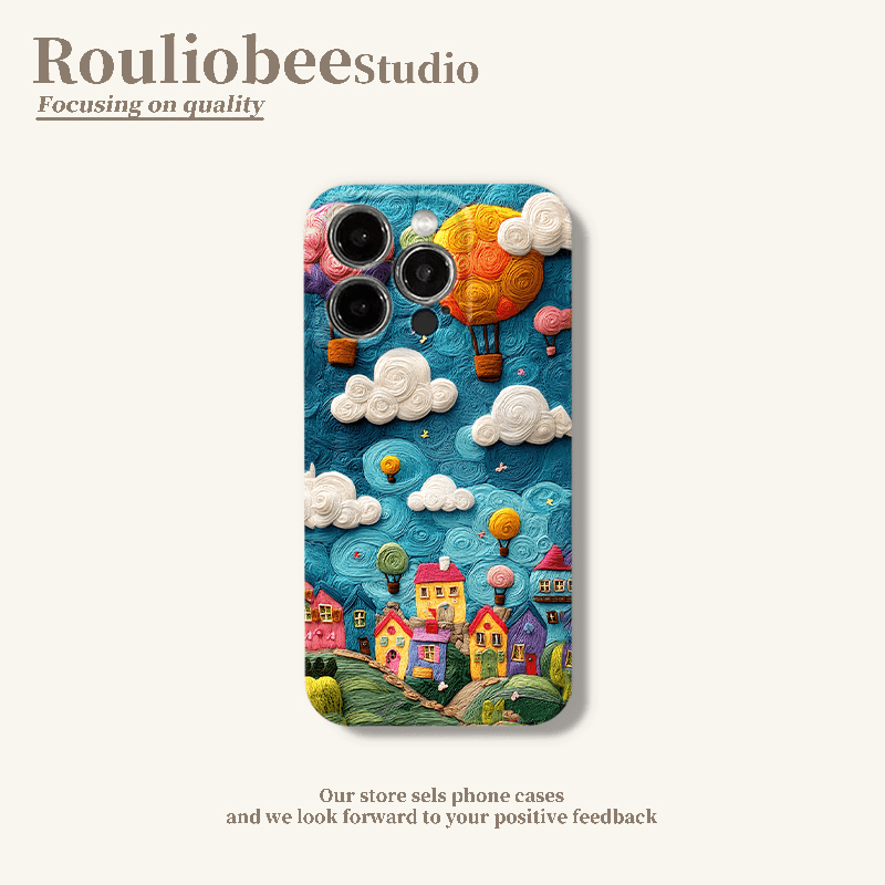 Flat 3D Fairytale World Case Cover for iPhone