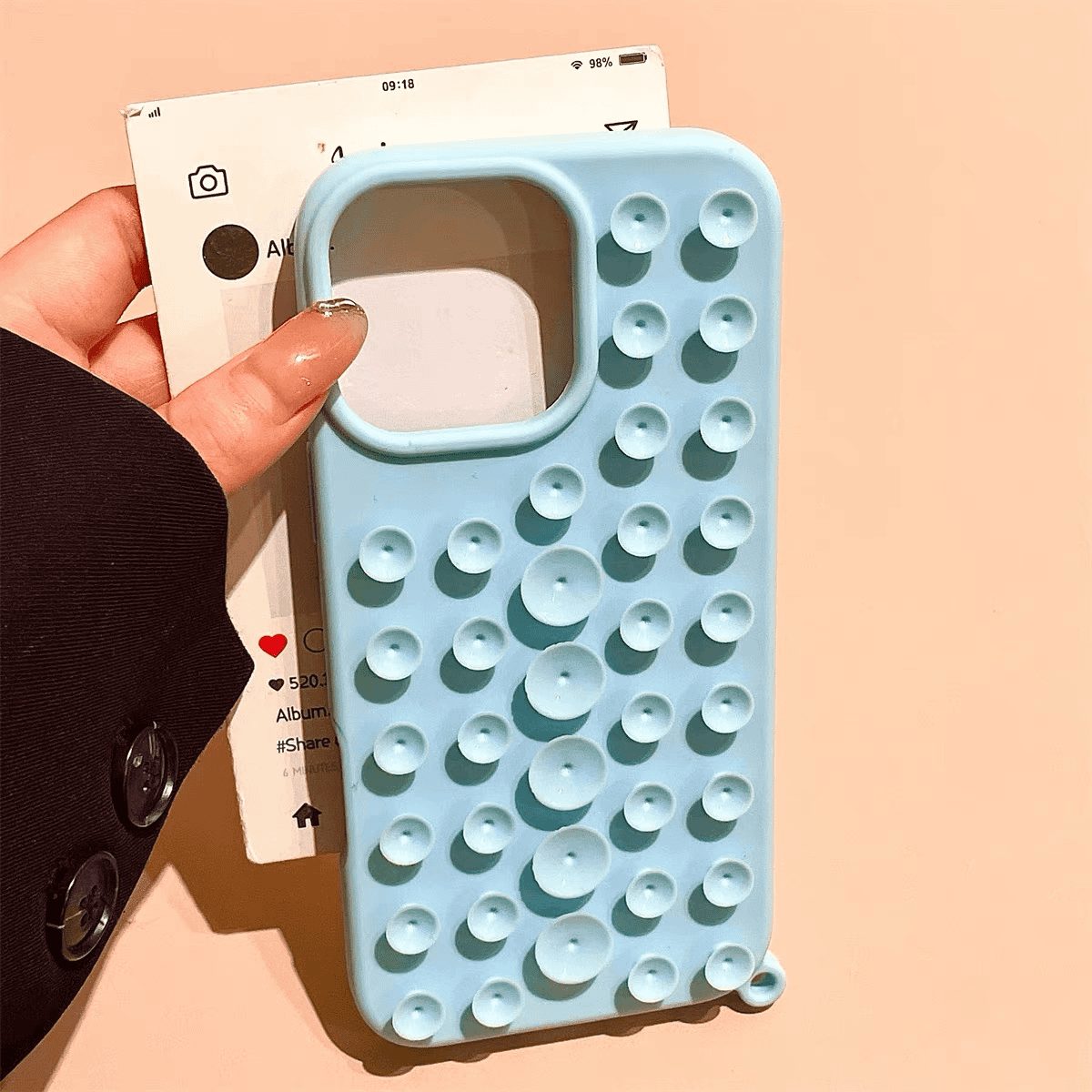 Sticky Suction Cup Case Cover for iPhone