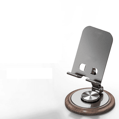 Premium Wood & Metal Phone Stand with Magnetic Compatibility