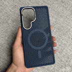 Honeycomb Metal Lens Holder Case Cover for Samsung S Series