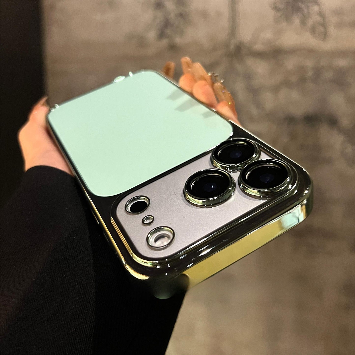 Leather Backed Electroplated Lens Protection Film Case for iPhone - Buy 2: FREE SHIPPING🛫 & 40% OFF 2nd🔥