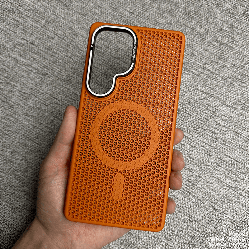 Honeycomb Metal Lens Holder Case Cover for Samsung S Series