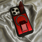 Hidden Dual-Bracket Cover-Style Folding Lens Protective Case for iPhone