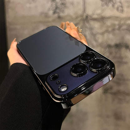 Leather Backed Electroplated Lens Protection Film Case for iPhone - Buy 2: FREE SHIPPING🛫 & 40% OFF 2nd🔥