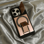 Hidden Dual-Bracket Cover-Style Folding Lens Protective Case for iPhone