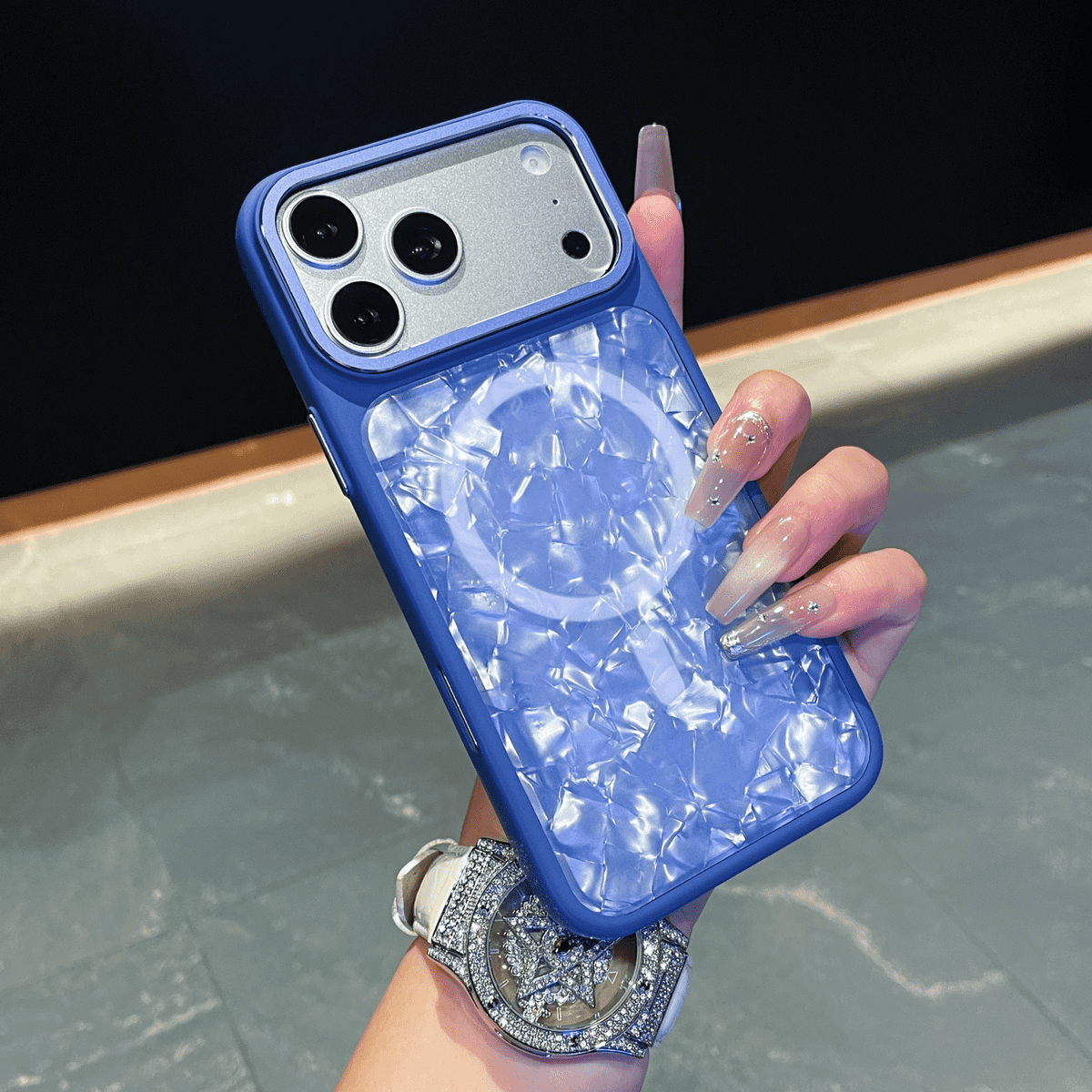 Iridescent Shell MagSafe Compatible iPhone Case
