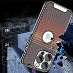Carbon Fibre Hollow Design Case Cover for iPhone