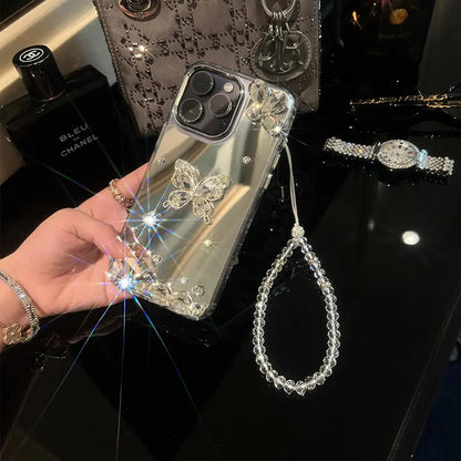 Mirror-finish Rhinestone 3D Butterfly Case Cover for iPhone - Buy 2: FREE SHIPPING🛫 & 40% OFF 2nd🔥