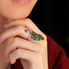 Crown Your Elegance – 3D Peacock Ring for the Unapologetically Bold