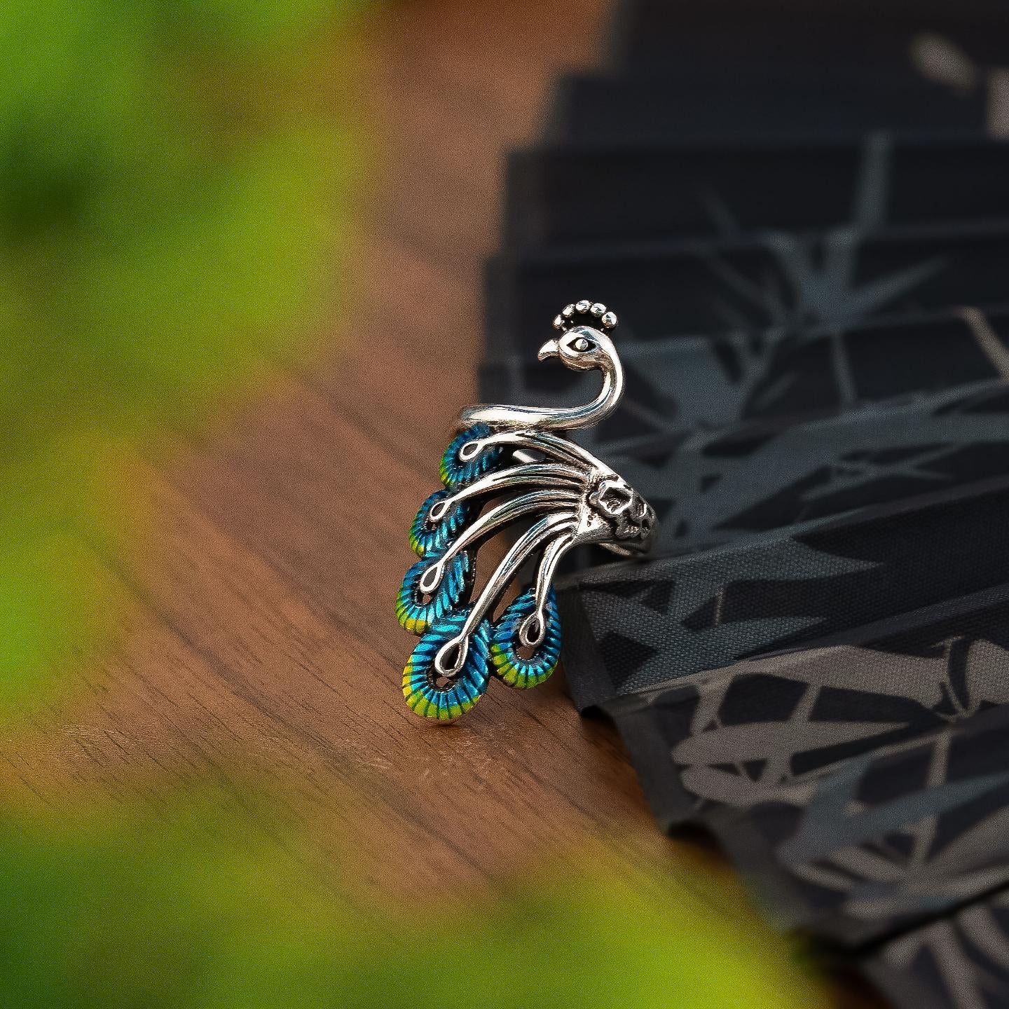Crown Your Elegance – 3D Peacock Ring for the Unapologetically Bold