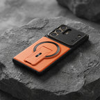 Multifunctional Magnetic Case with Invisible Stand & Camera Protection for Samsung S Series