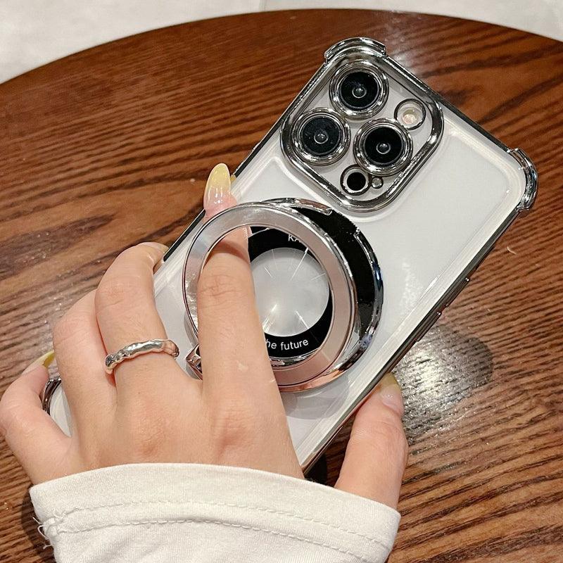 Magnetic Lens Protective Phone Case with Stand