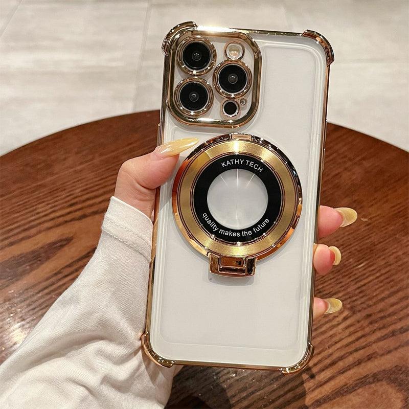 Magnetic Lens Protective Phone Case with Stand