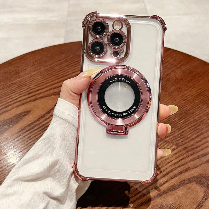 Magnetic Lens Protective Phone Case with Stand