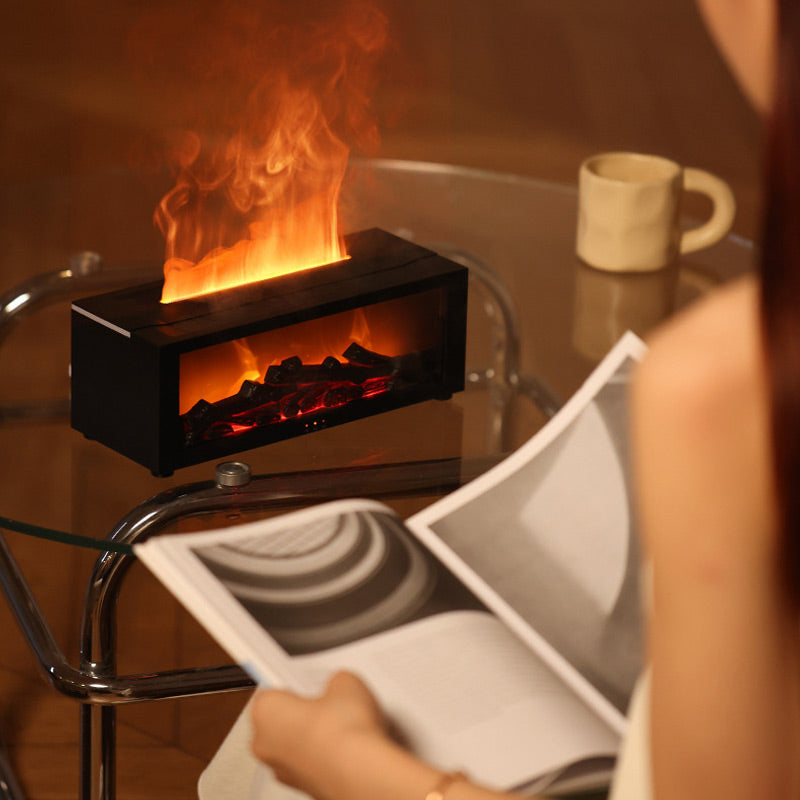 🔥 50% OFF – LAST DAY! 💦 Humidifier with fireplace effect – 7 LED colors and remote control, soothing atmosphere for home/office 🌙📦