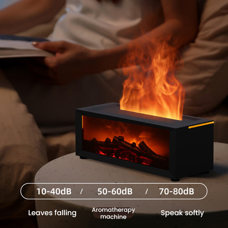 🔥 50% OFF – LAST DAY! 💦 Humidifier with fireplace effect – 7 LED colors and remote control, soothing atmosphere for home/office 🌙📦