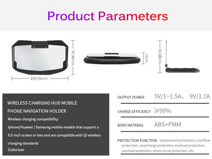 ⚡Last day 50% OFF 🚗THE BEST HEAD-UP DISPLAY +🔋WIRELESS CHARGER