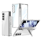Translucent All-Inclusive Pen Holder Case Cover for Samsung Fold Series