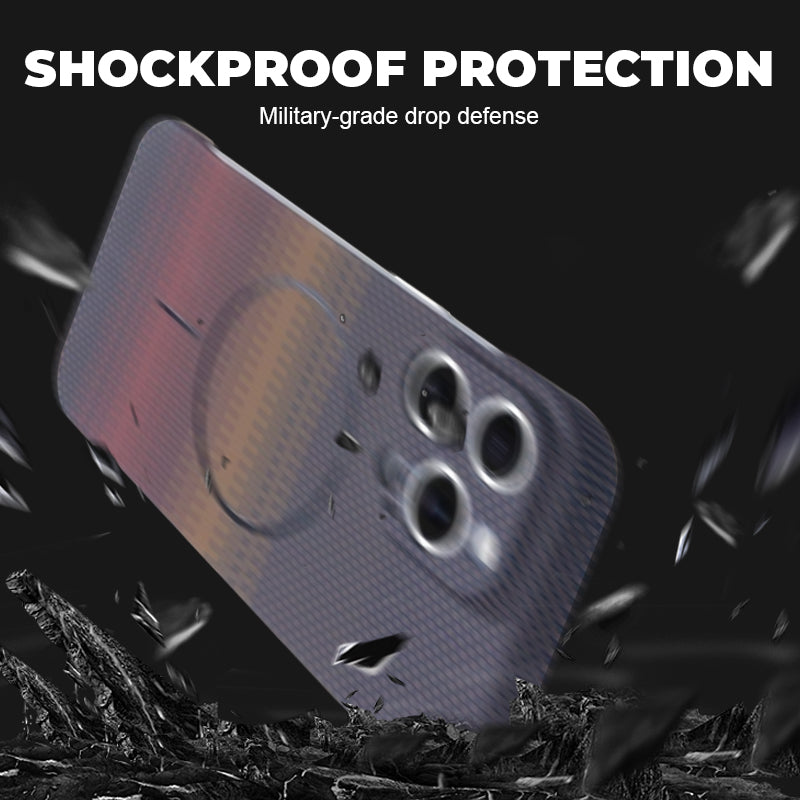 Ultra-Slim Carbon Fiber Magnetic Phone Case