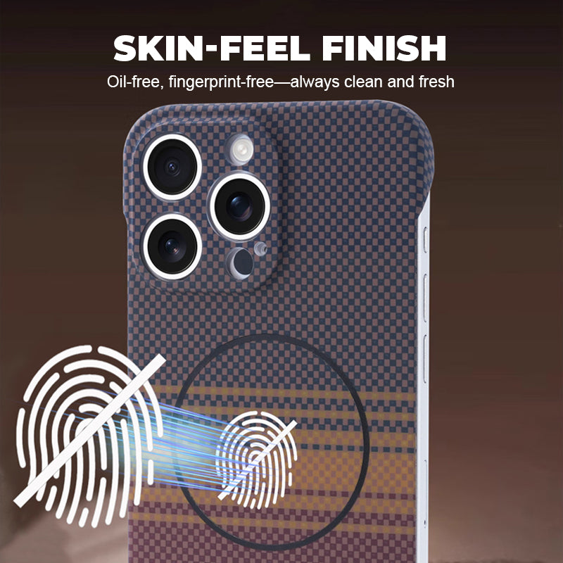 Ultra-Slim Carbon Fiber Magnetic Phone Case