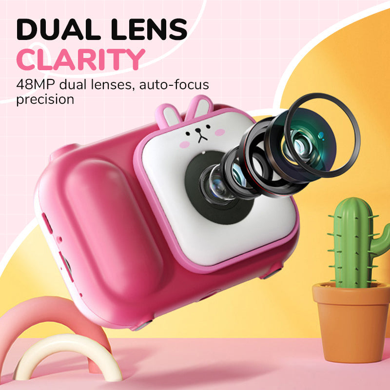 HD Dual Lens Digital Camera Set for Kids