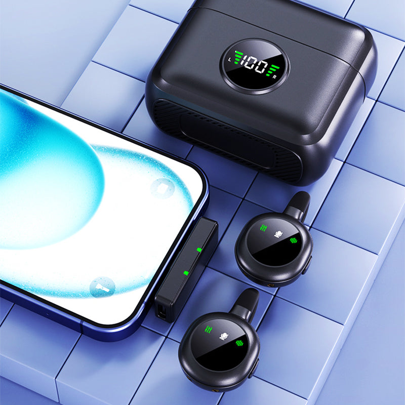 Wireless Lavalier Microphone with Noise Cancellation