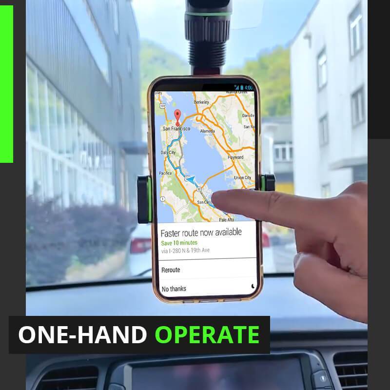 Multifunctional Rearview Mirror Phone Holder