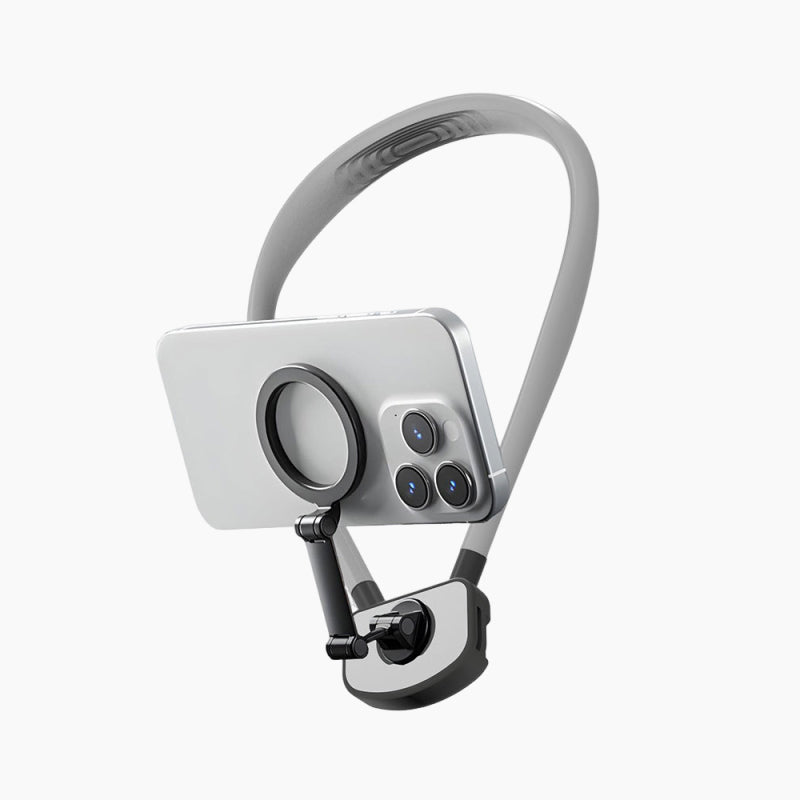 U Shape Magnetic Silicone Neck Phone Holder
