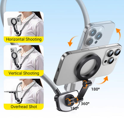 U Shape Magnetic Silicone Neck Phone Holder