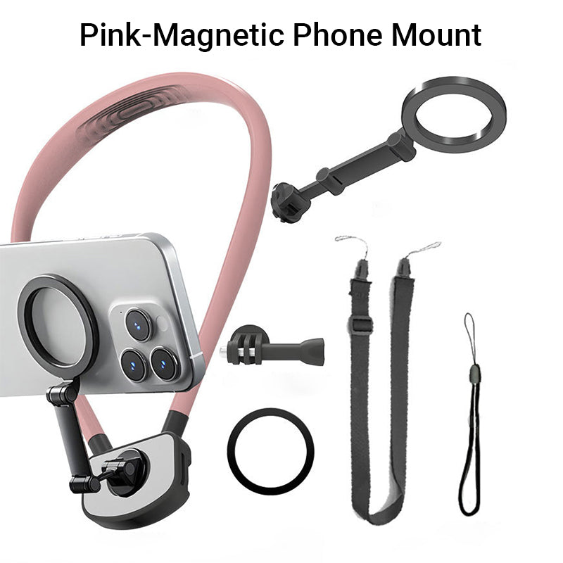 U Shape Magnetic Silicone Neck Phone Holder